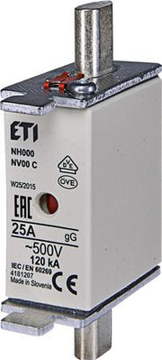 SIKRING NH000 25A GG 500V