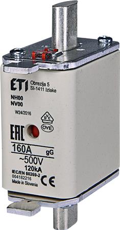 SIKRING NH00 160A GG 500V