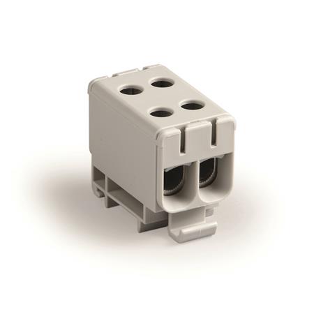 DOBBELT KLEMME 2,5-50MM² GRÅ 800V CU/AL