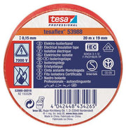 ISOLERINGSTAPE VDE/IEC PVC 20MX19MM RØD