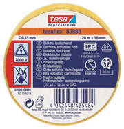 ISOLERINGSTAPE VDE/IEC PVC 20MX19MM GUL