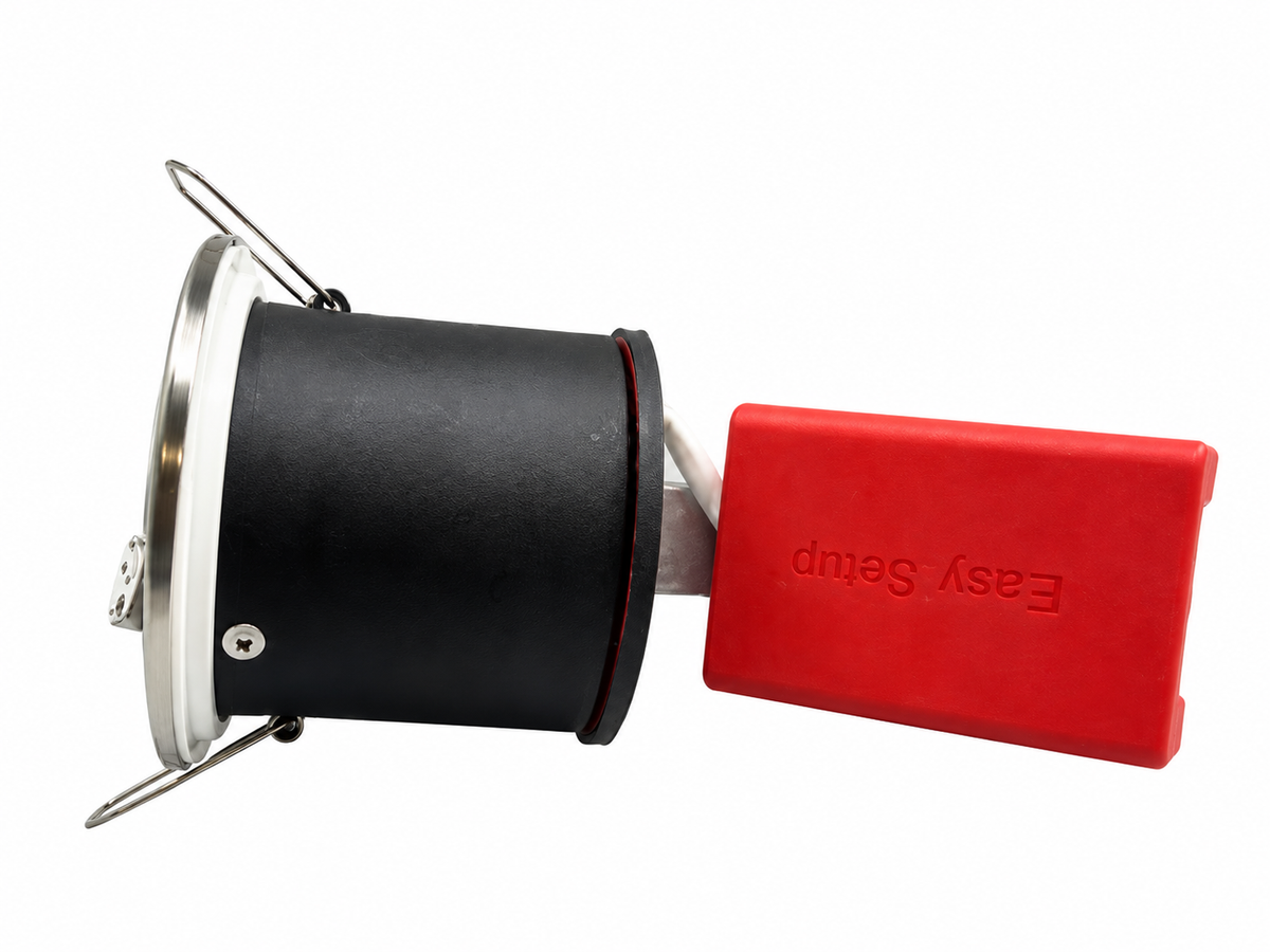 Daxtor Easy 2-Setup MR16 indbygningsspot Ø87 mm – børstet stål