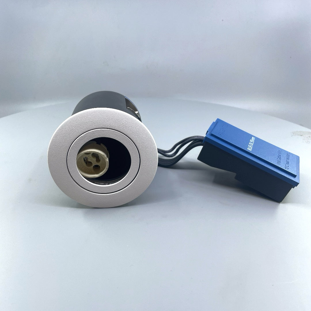 DAXTOR EXO BLUE 95 GU10 indbygningsspot – Hvid