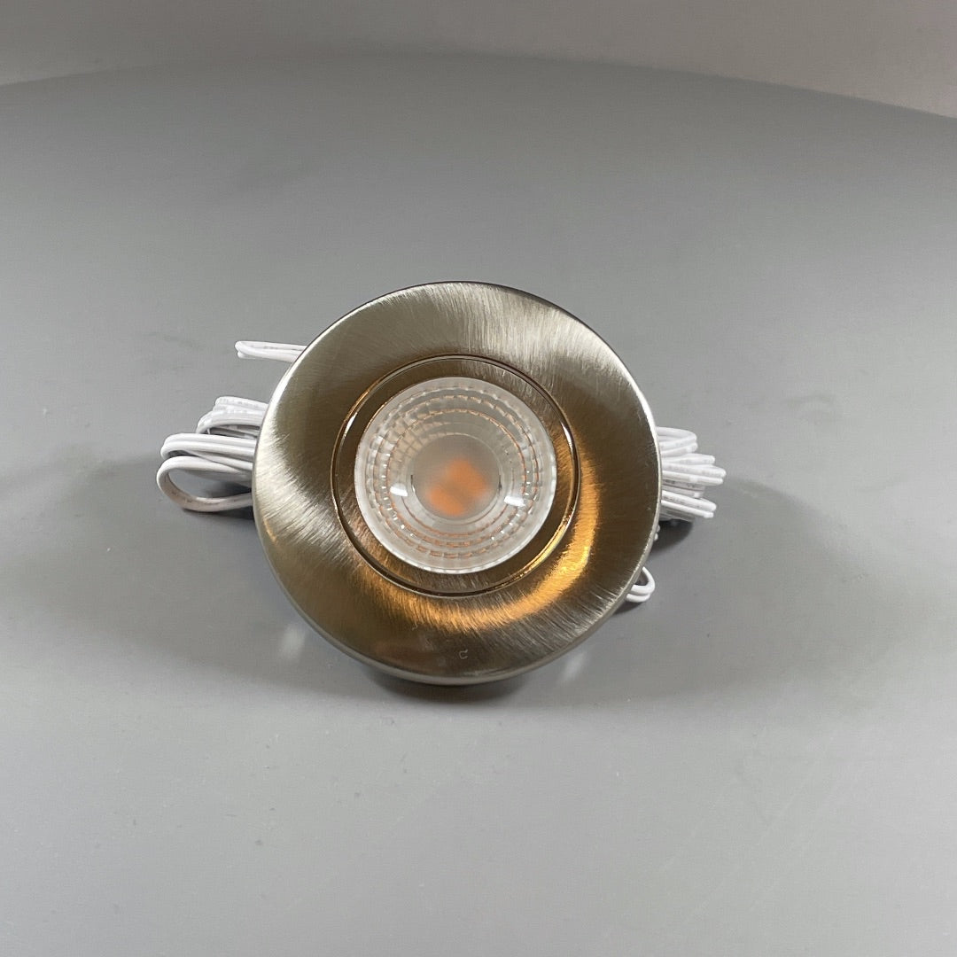 Daxtor Furniture DL 16 LED møbelspot 3W 2700K – satin nikkel (360° frame 2)