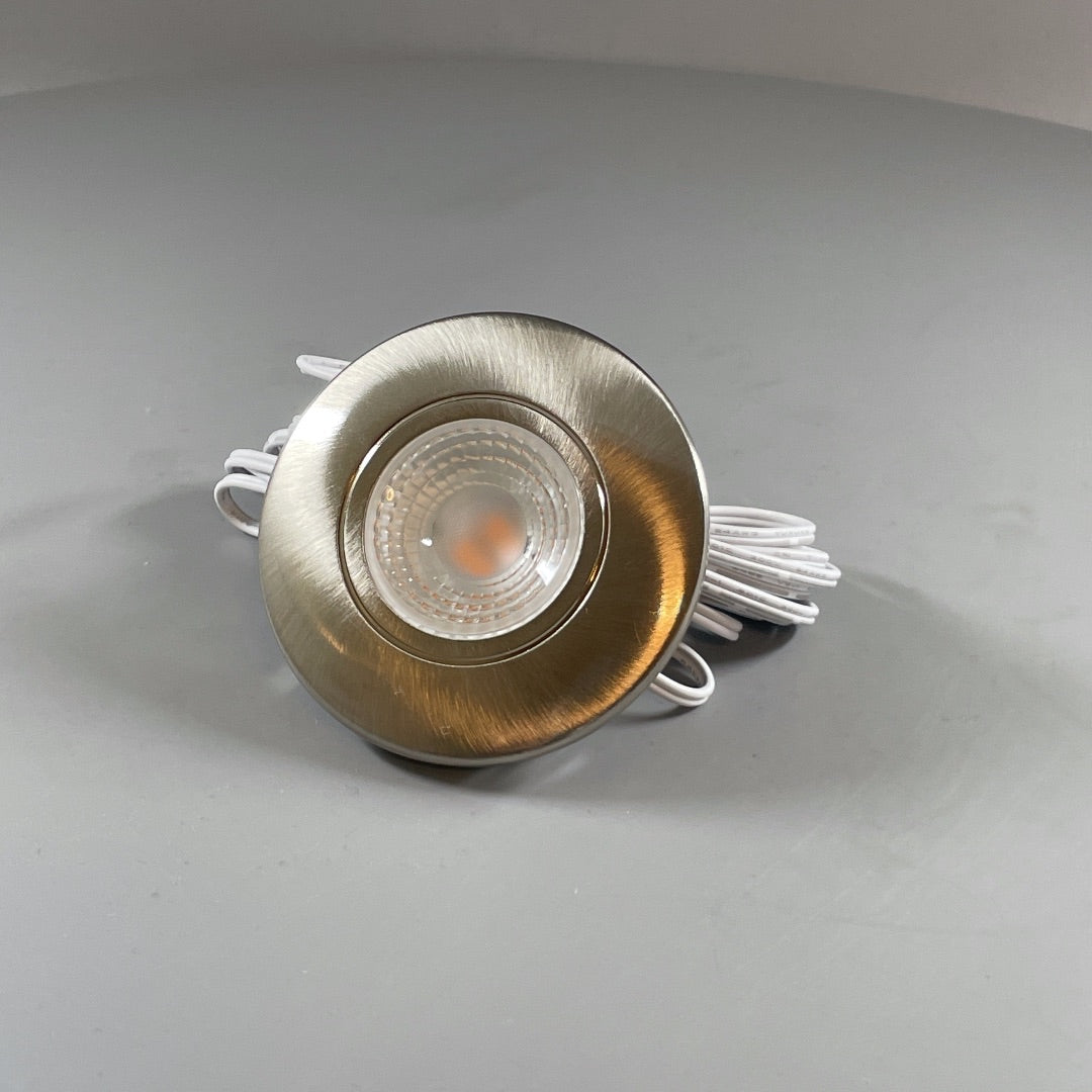 Daxtor Furniture DL 16 LED møbelspot 3W 2700K – satin nikkel (360° frame 3)