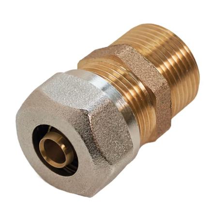 ROTH OVERGANG 15 MM X 3/4" NIPPEL, RED