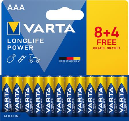 LONGLIFE POWER AAA PAK 12 (8+4)