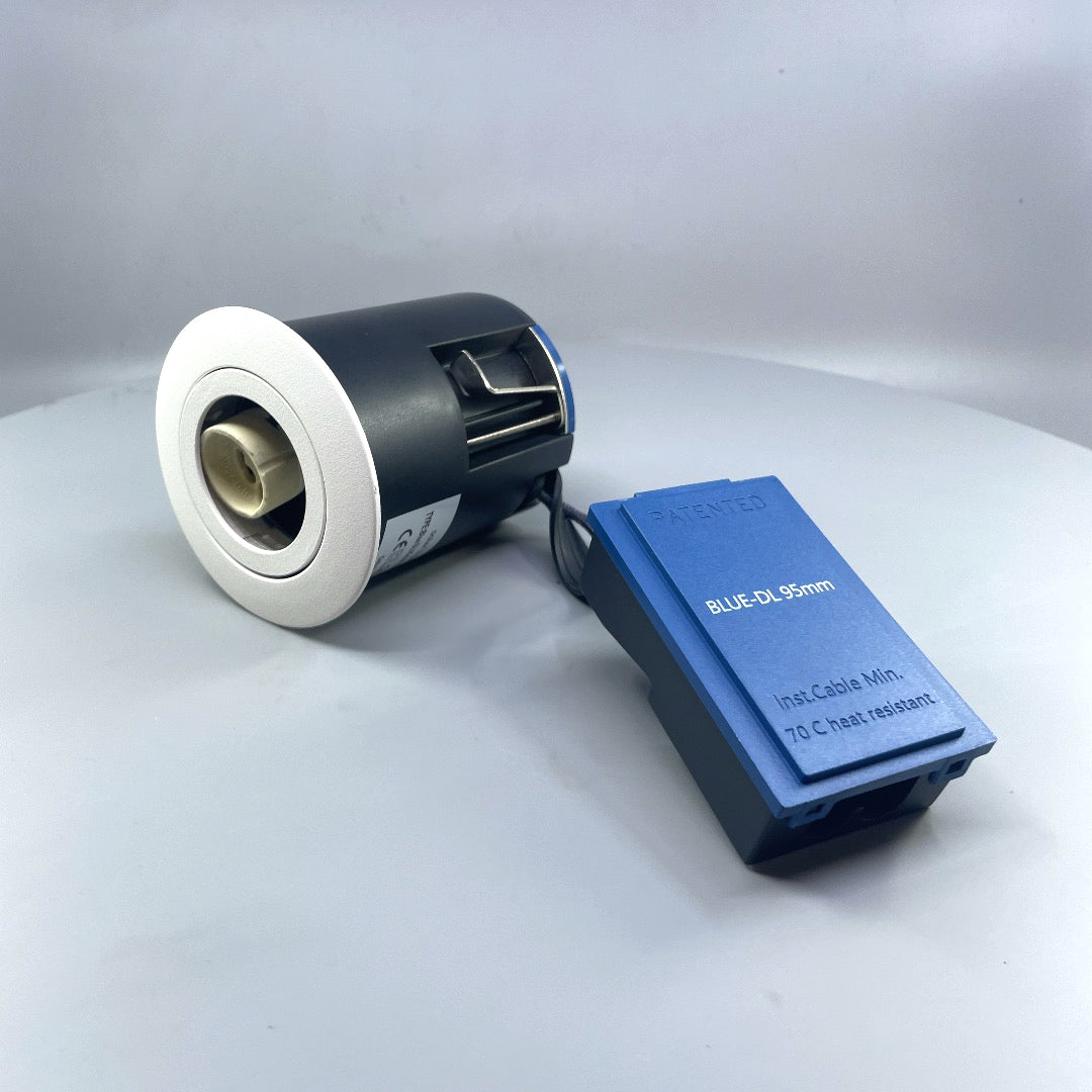 DAXTOR EXO BLUE 95 GU10 indbygningsspot – Hvid (360° frame 4)