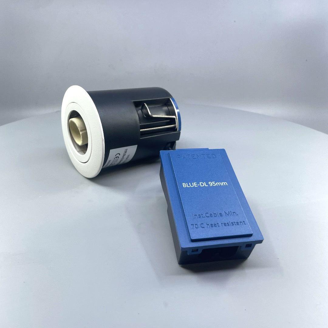 DAXTOR EXO BLUE 95 GU10 indbygningsspot – Hvid (360° frame 5)