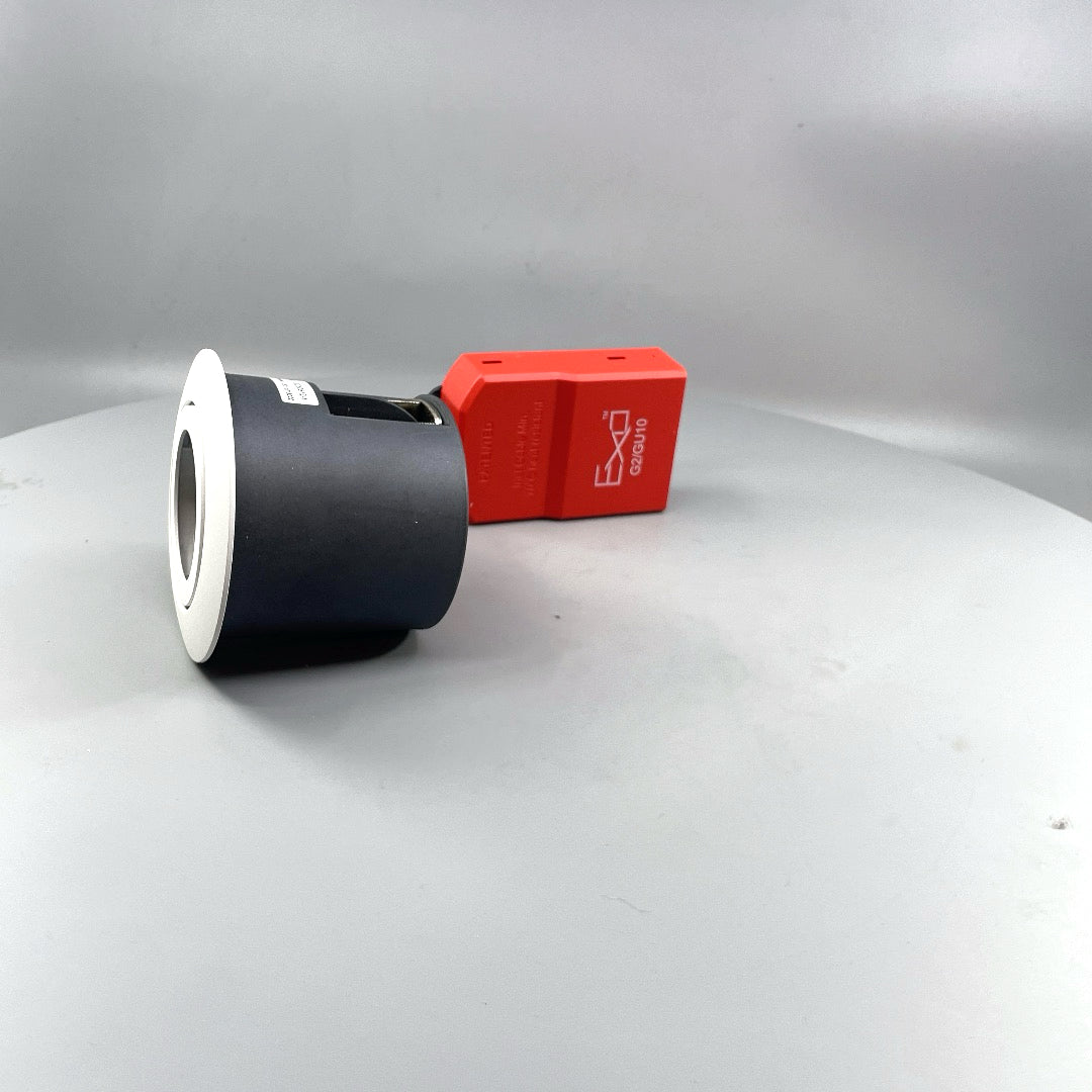 DAXTOR EXO 66 GU10 indbygningsspot uden front – ekskl. lyskilde (360° frame 6)