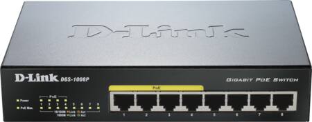 SWITCH 8XGIGA POE DGS-1008P