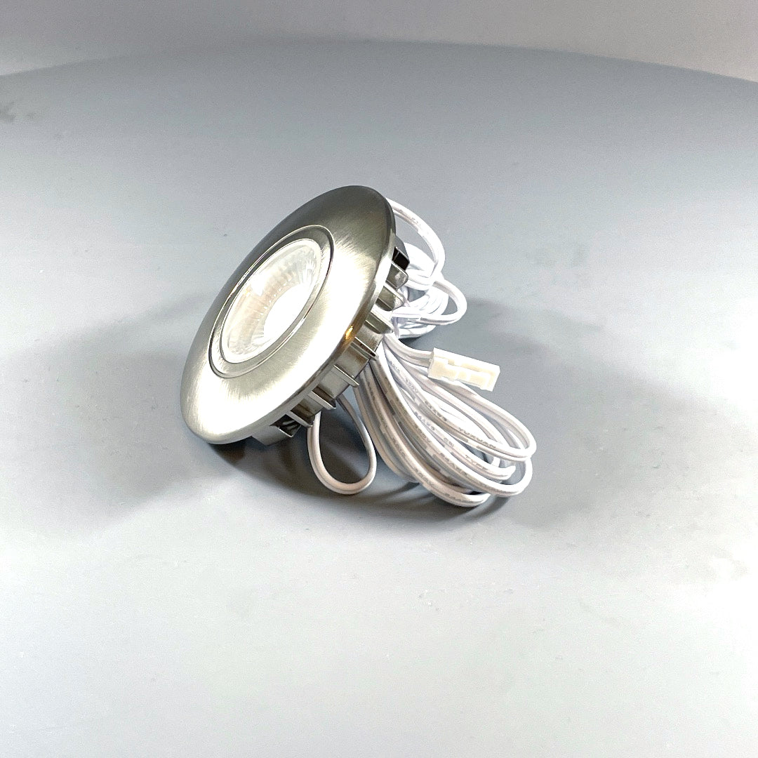 Daxtor Furniture DL 16 LED møbelspot 3W 2700K – satin nikkel (360° frame 7)