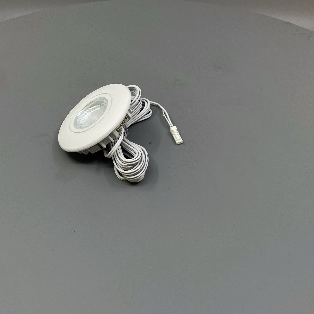 Daxtor Furniture DL 16 LED møbelspot 3W 2700K – mat hvid (360° frame 7)
