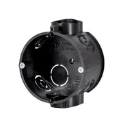 INDMURINGSDÅSE 45 MM DYB, M/SKRUER SORT