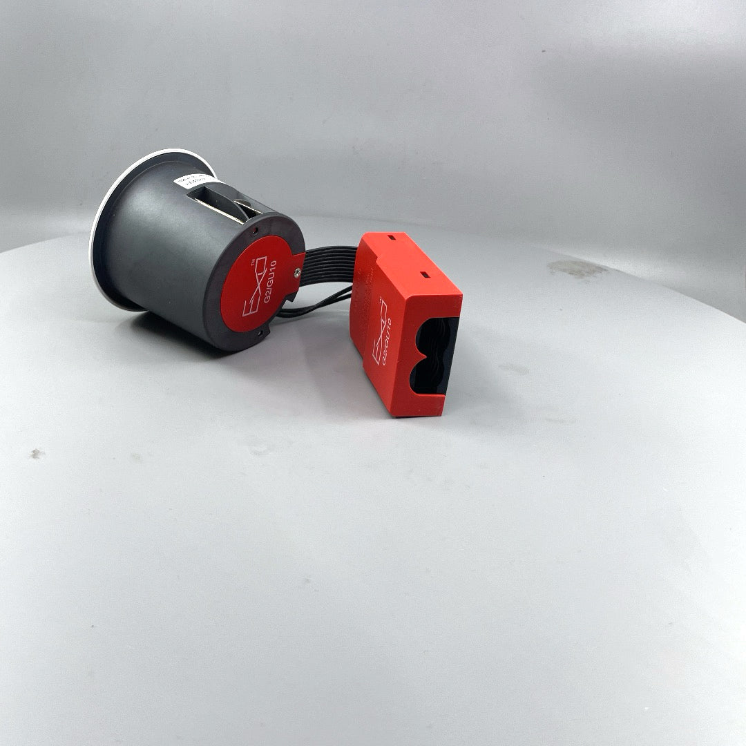 EXO 66 Udendørs indbygningsspot rund sandy mat hvid (360° frame 9)