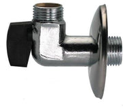 1/2" Kuglehane med kontra vinkelløbende nippel/nippel