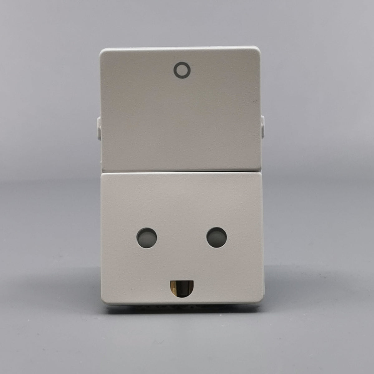 LK FUGA stikk med 2-pol afbryder 2-pol m j lysegrå