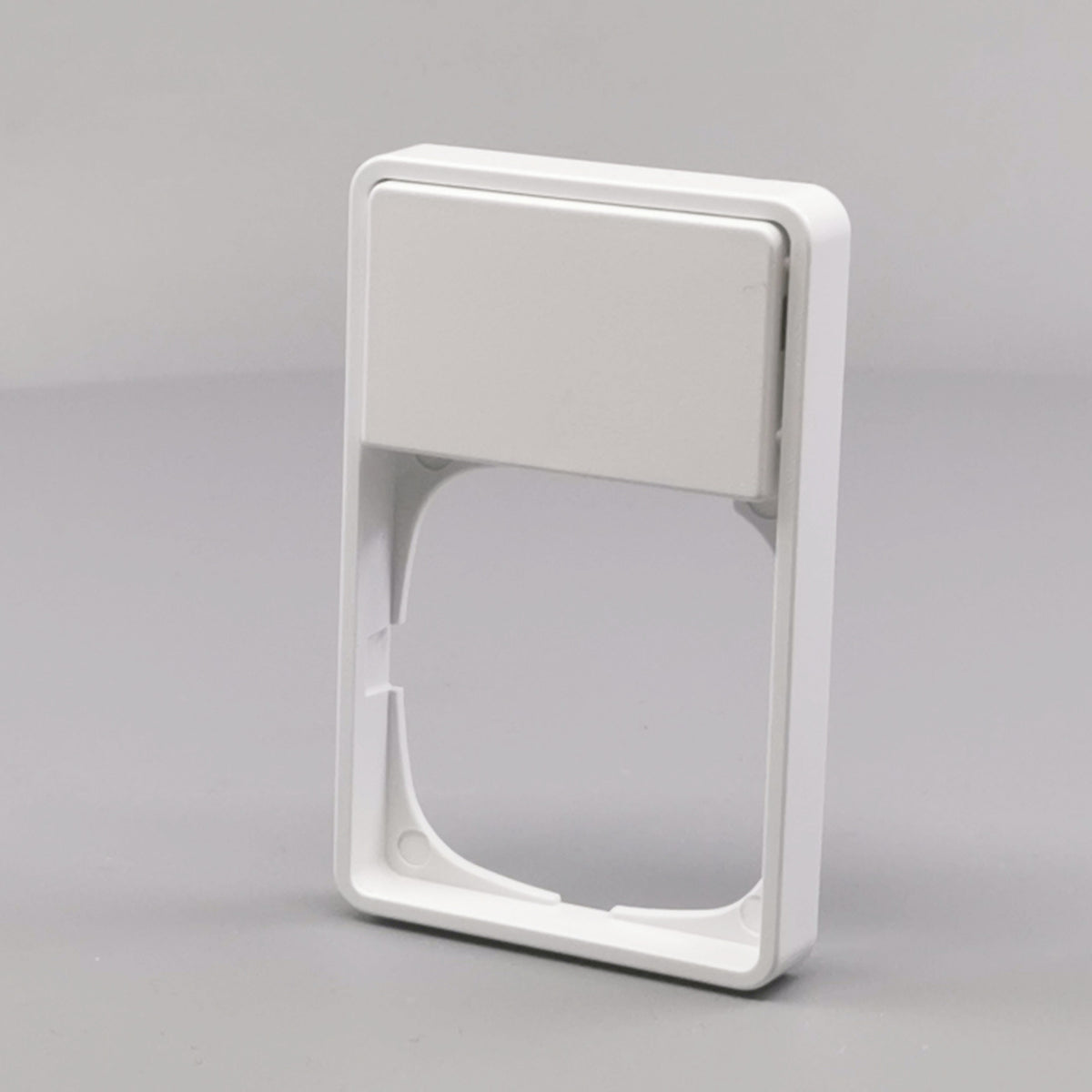 LK Fuga ramme Baseline 50 1½m m. tekstfelt - hvid (360° frame 3)