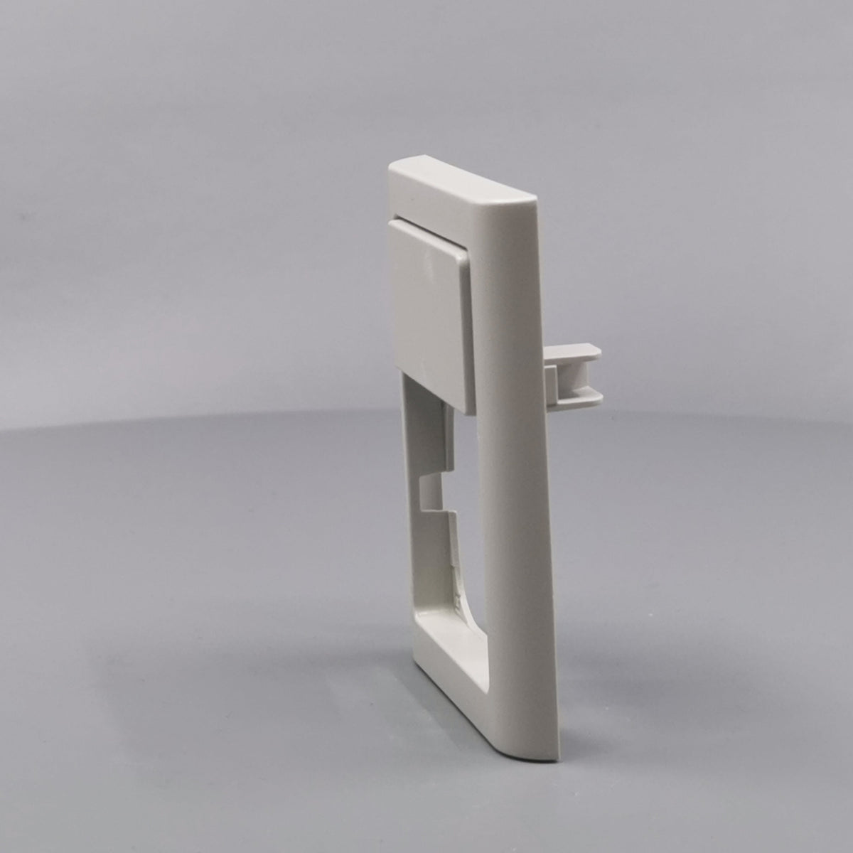 LK Fuga ramme Softline 63 1½m m. tekstfelt - lysegrå (360° frame 6)