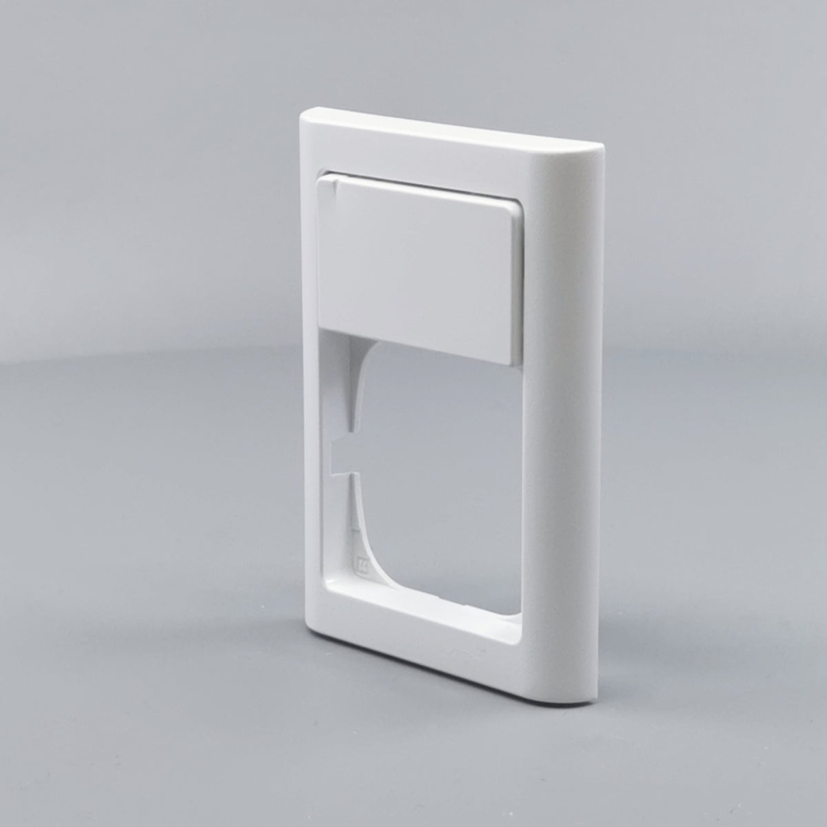 LK Fuga ramme Softline 63 1½m m. tekstfelt - hvid (360° frame 4)