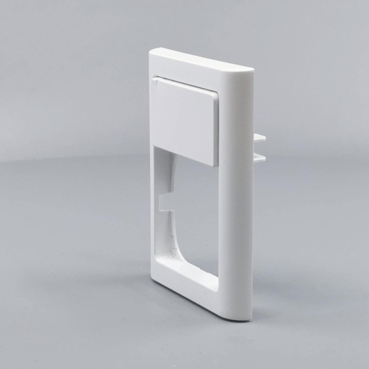 LK Fuga ramme Softline 63 1½m m. tekstfelt - hvid (360° frame 5)