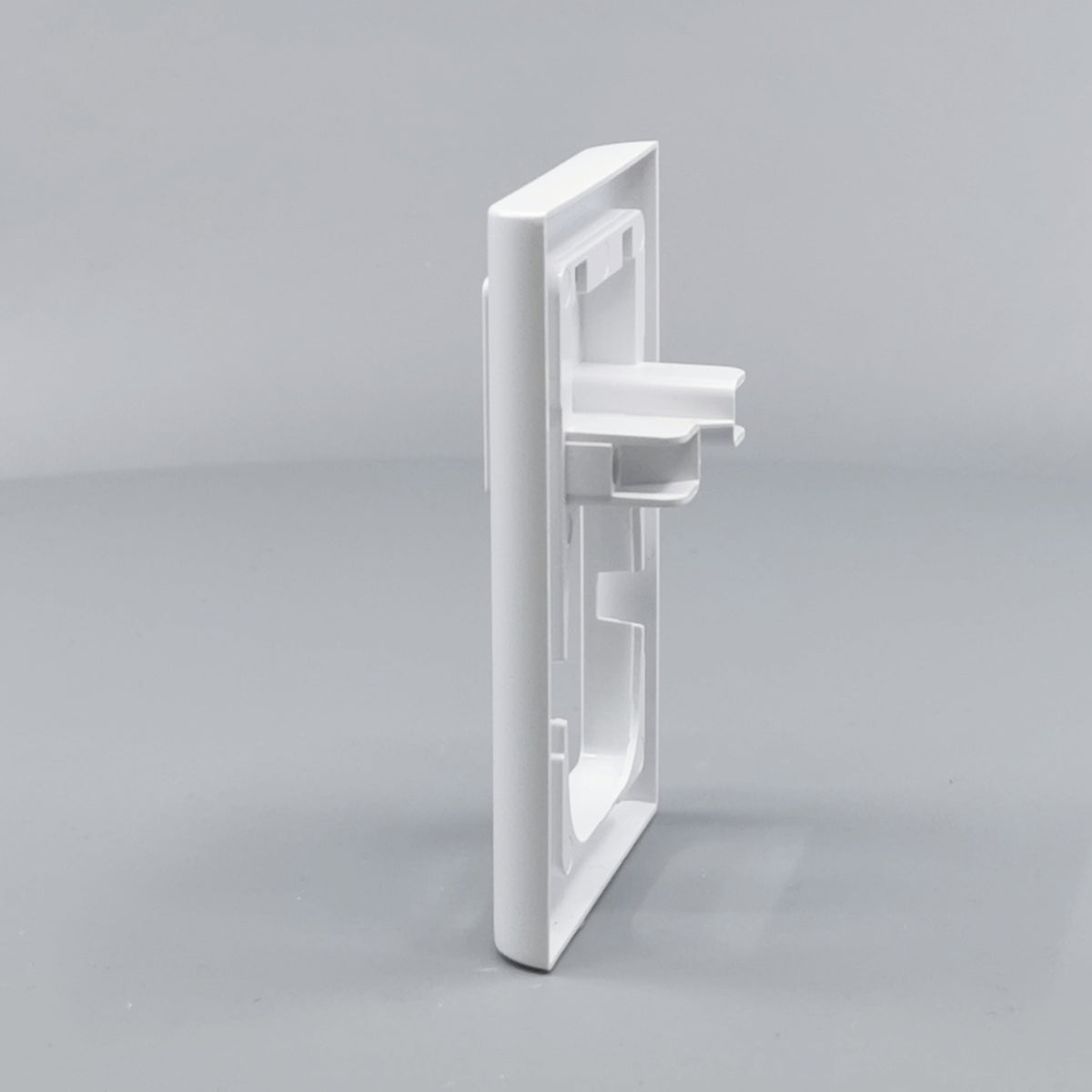 LK Fuga ramme Softline 63 1½m m. tekstfelt - hvid (360° frame 8)