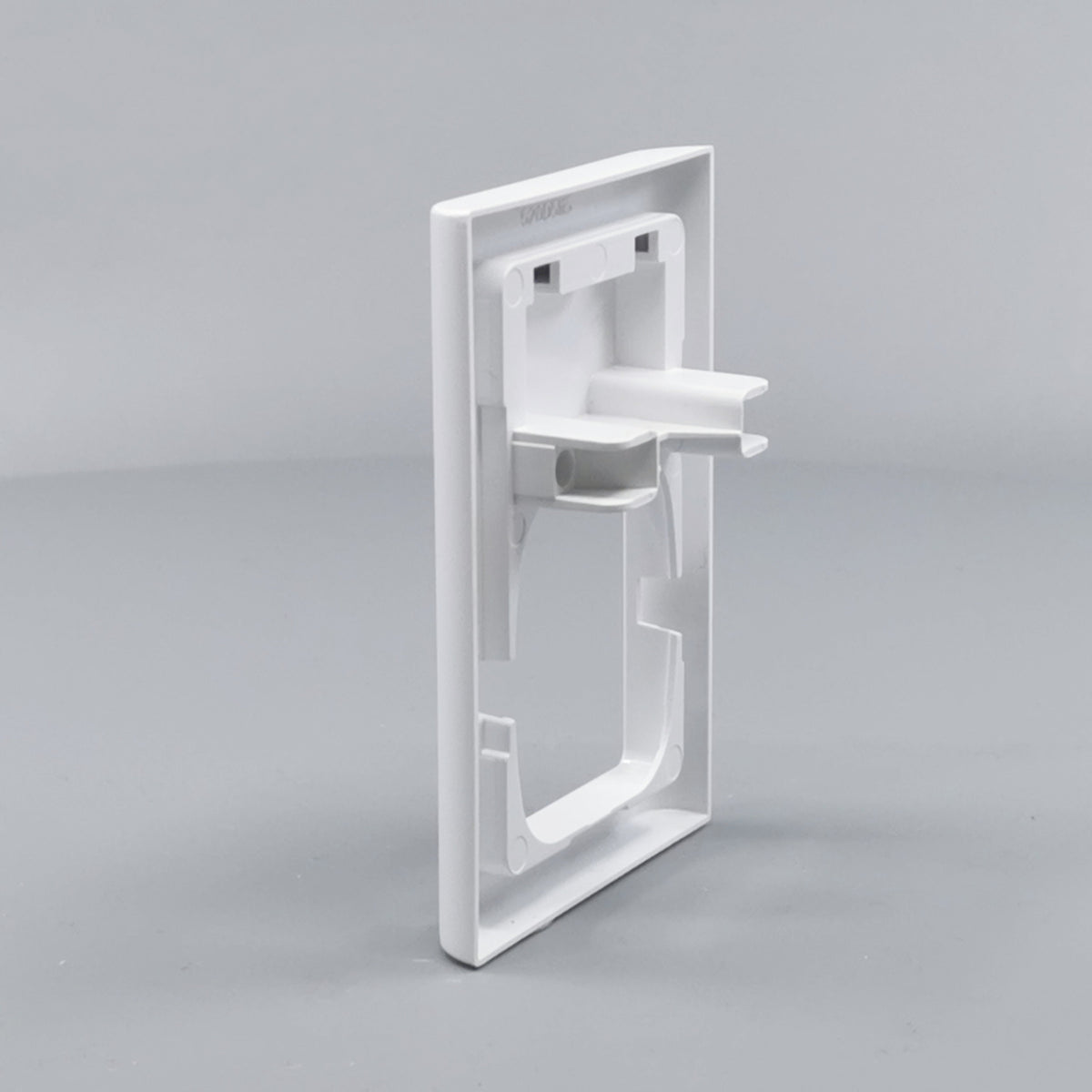 LK Fuga ramme Softline 63 1½m m. tekstfelt - hvid (360° frame 9)