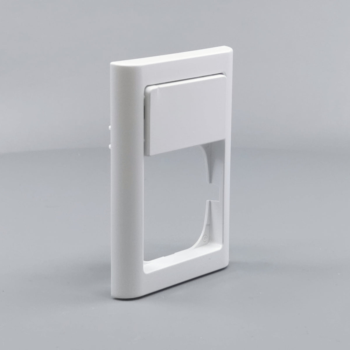 LK Fuga ramme Softline 63 1½m m. tekstfelt - hvid (360° frame 22)