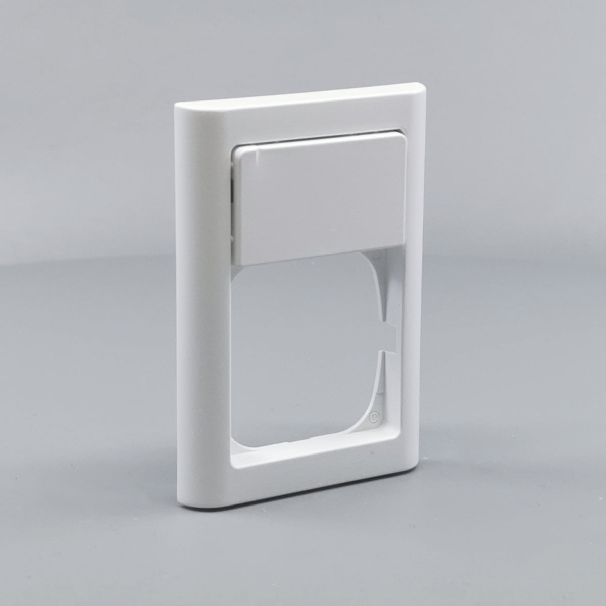 LK Fuga ramme Softline 63 1½m m. tekstfelt - hvid (360° frame 23)