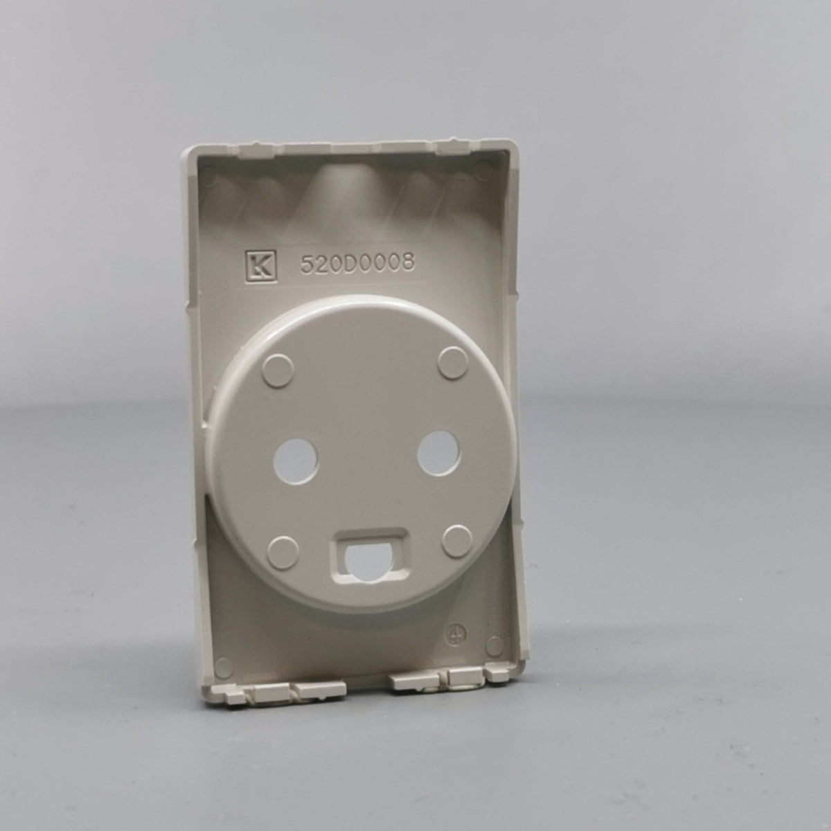 Fuga Afdækning for stikkontakt 1½ modul lysegrå (360° frame 12)