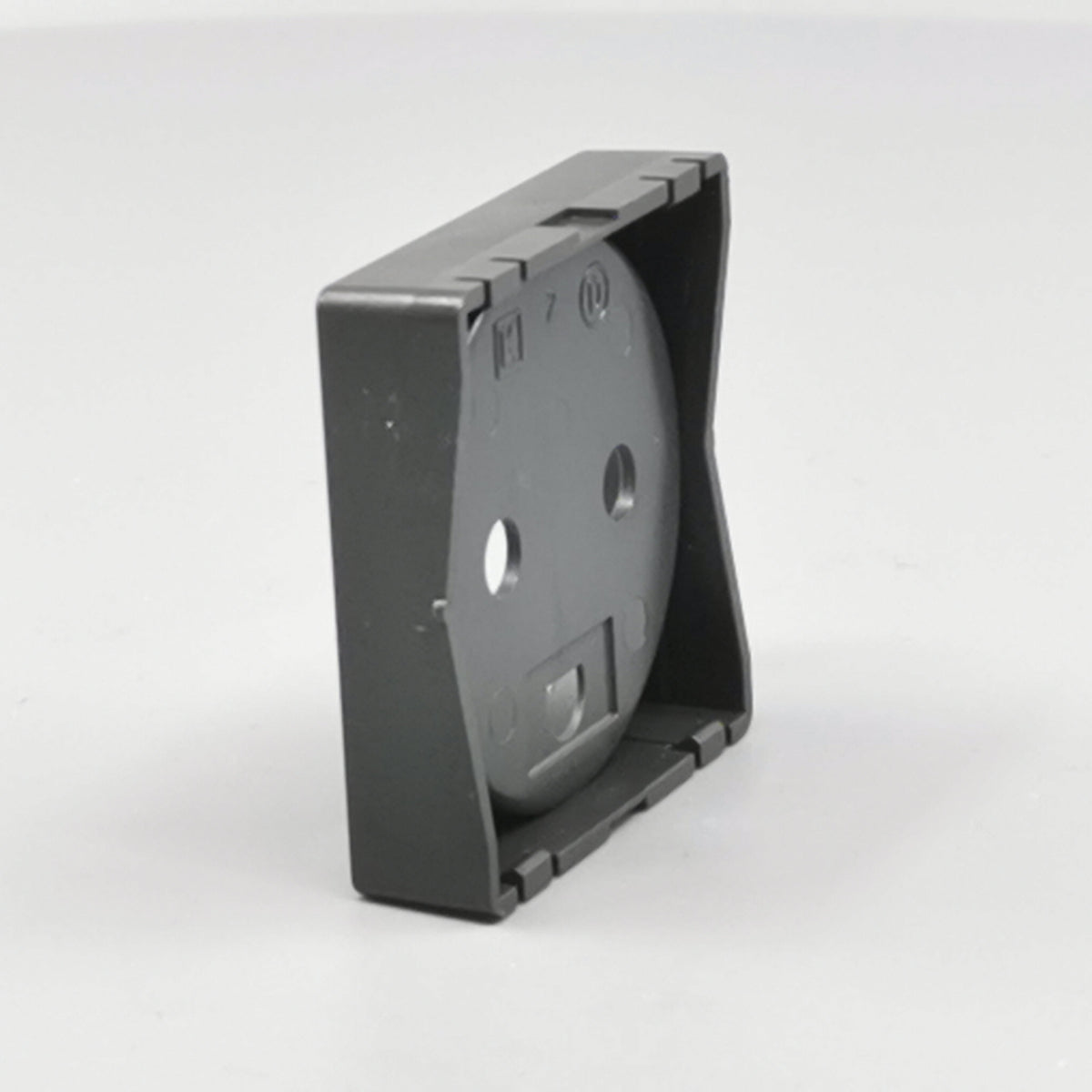 afdækning for stikkontakt 1 modul koksgrå (360° frame 9)