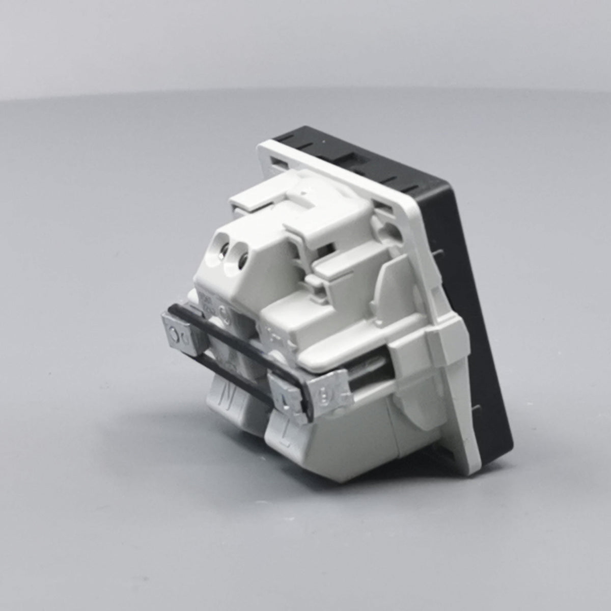 LK Fuga stikkontakt 1 modul m LED -lampe koksgrå (360° frame 17)