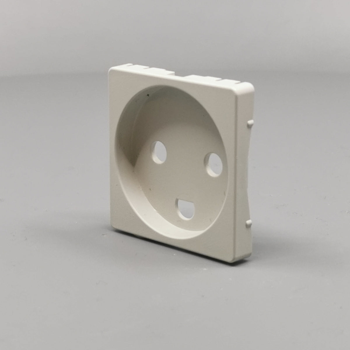 Fuga Afdækning for stikkontakt 1 modul lysegrå (360° frame 4)