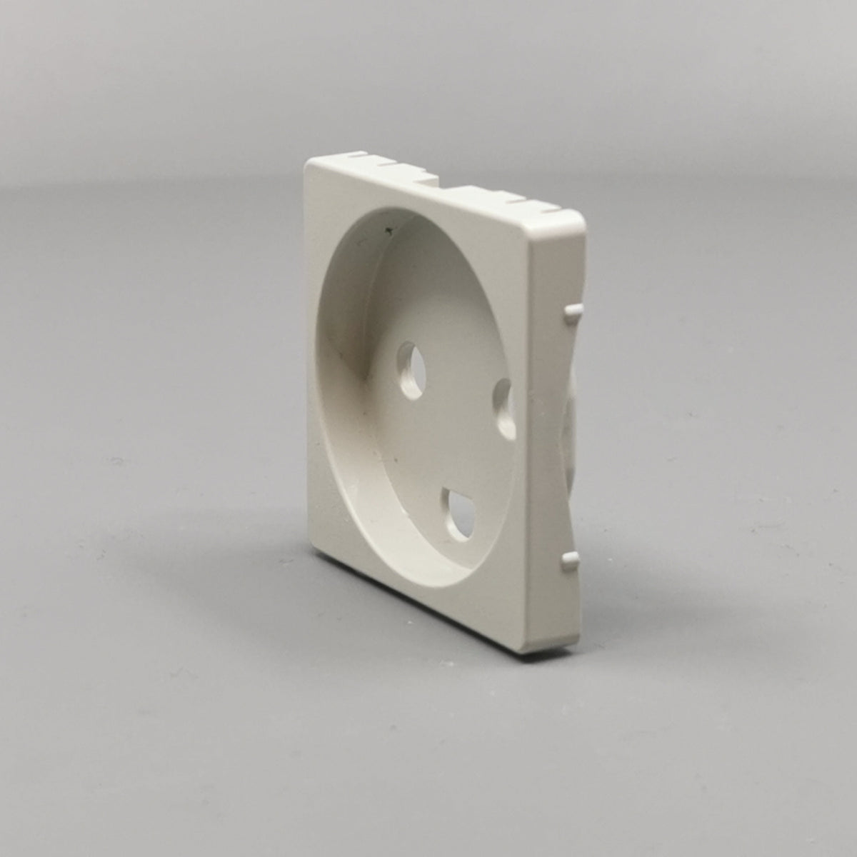 Fuga Afdækning for stikkontakt 1 modul lysegrå (360° frame 5)