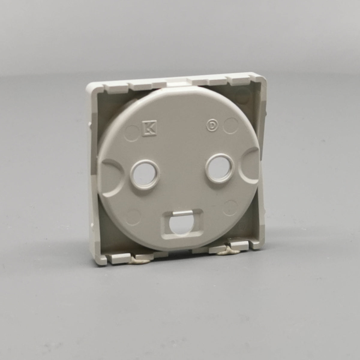 Fuga Afdækning for stikkontakt 1 modul lysegrå (360° frame 12)