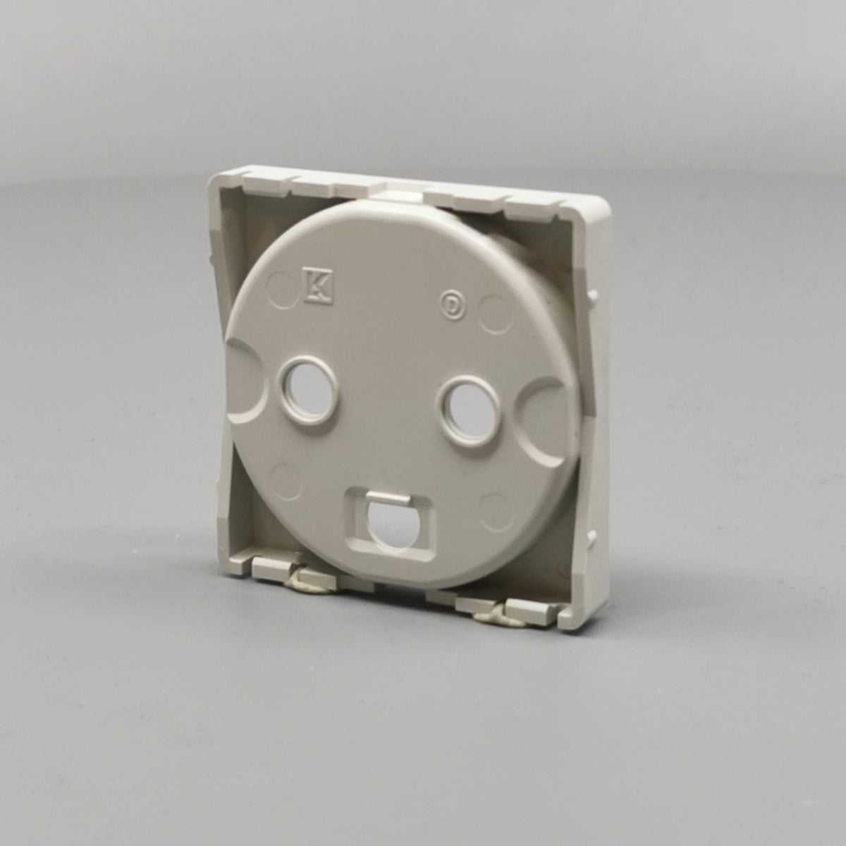 Fuga Afdækning for stikkontakt 1 modul lysegrå (360° frame 15)