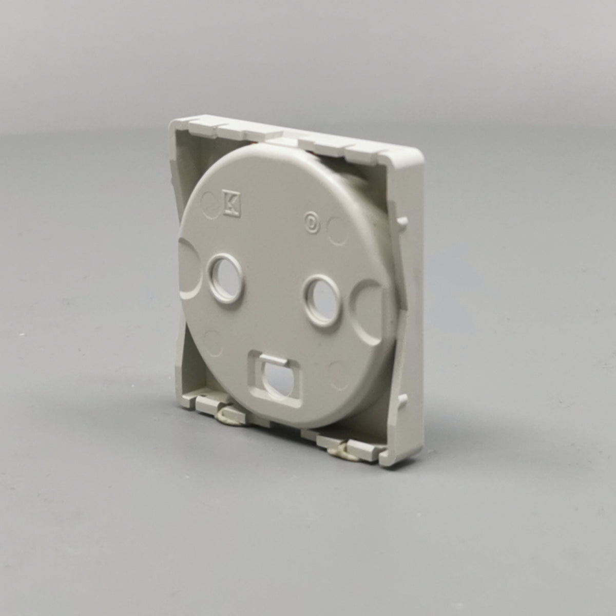 Fuga Afdækning for stikkontakt 1 modul lysegrå (360° frame 16)