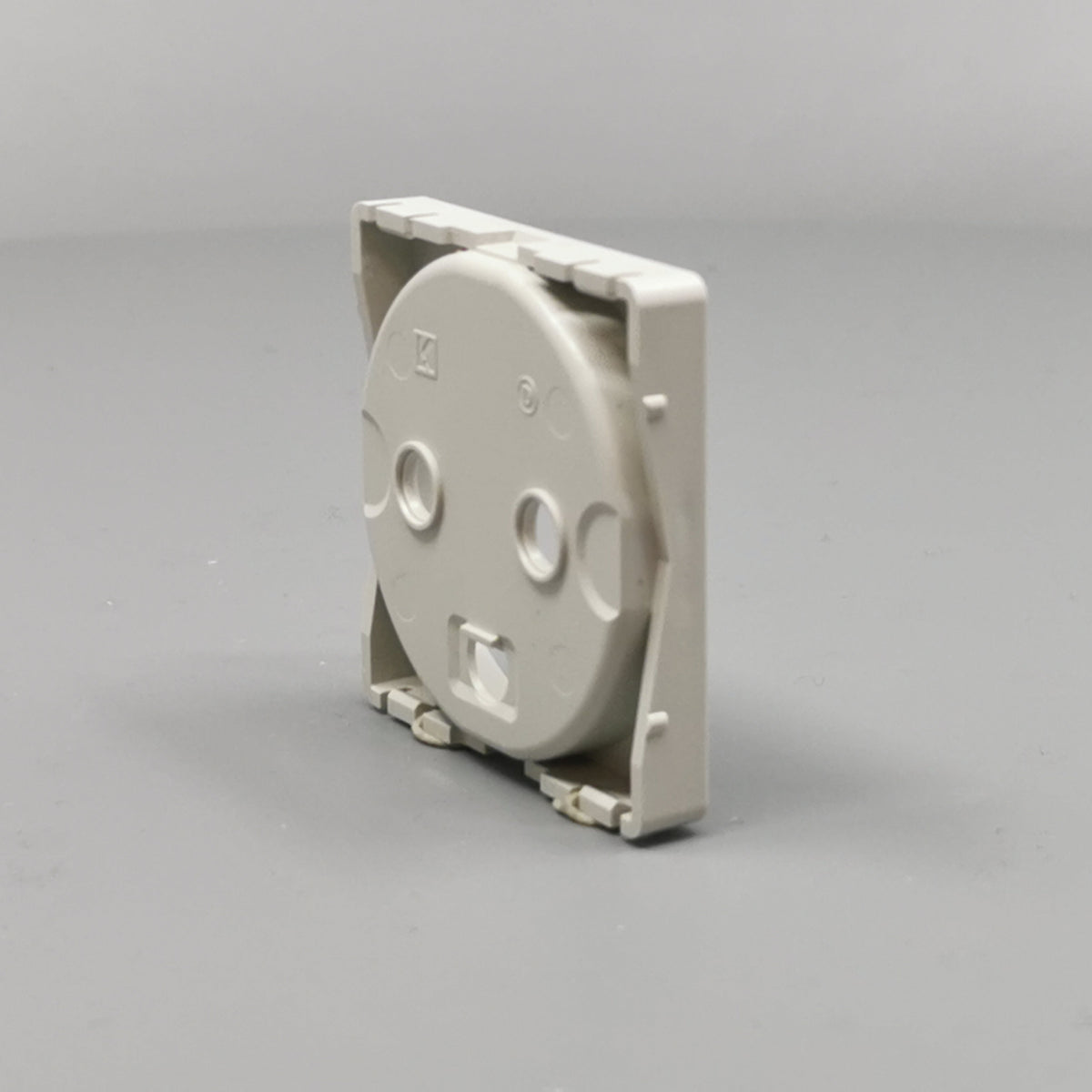 Fuga Afdækning for stikkontakt 1 modul lysegrå (360° frame 17)