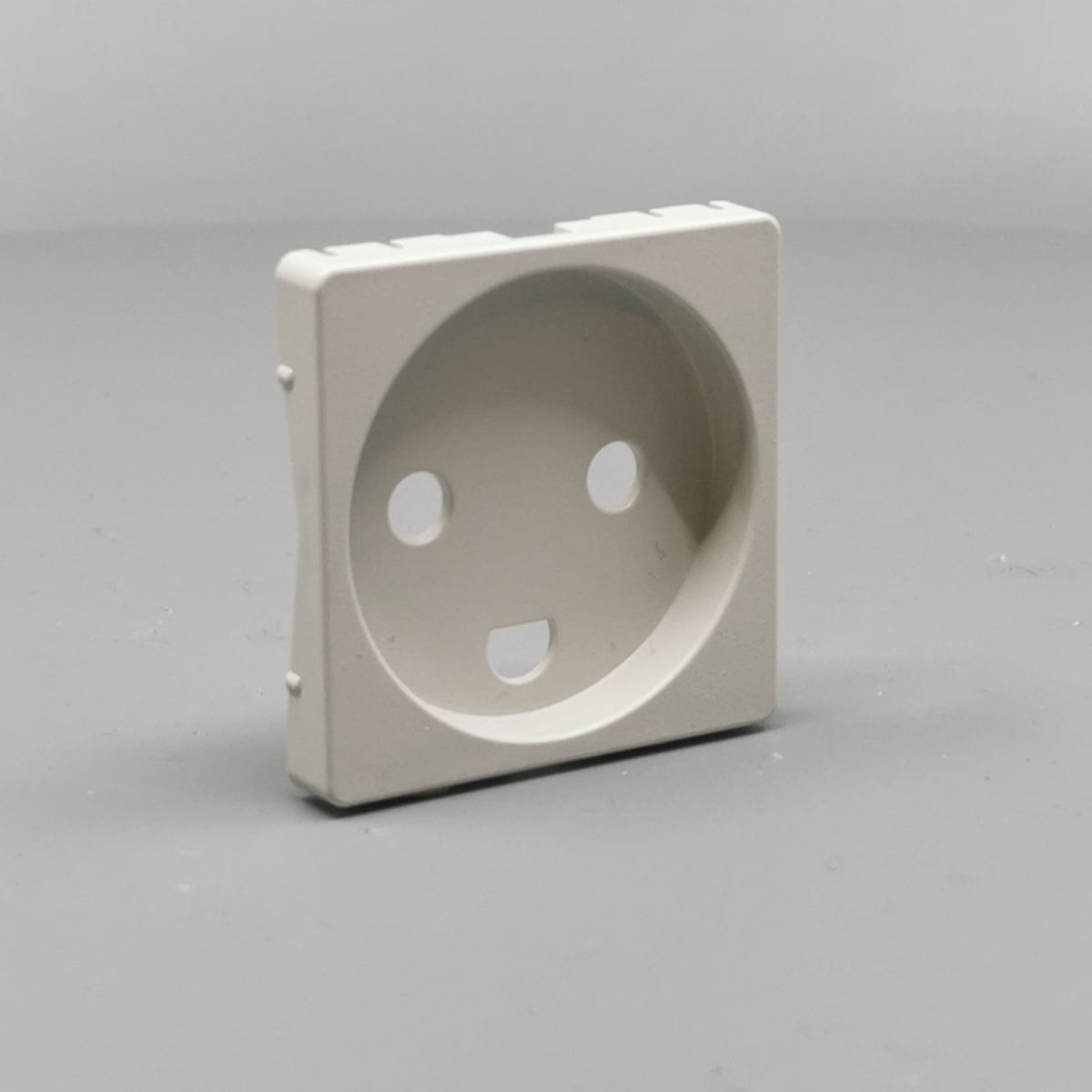 Fuga Afdækning for stikkontakt 1 modul lysegrå (360° frame 23)