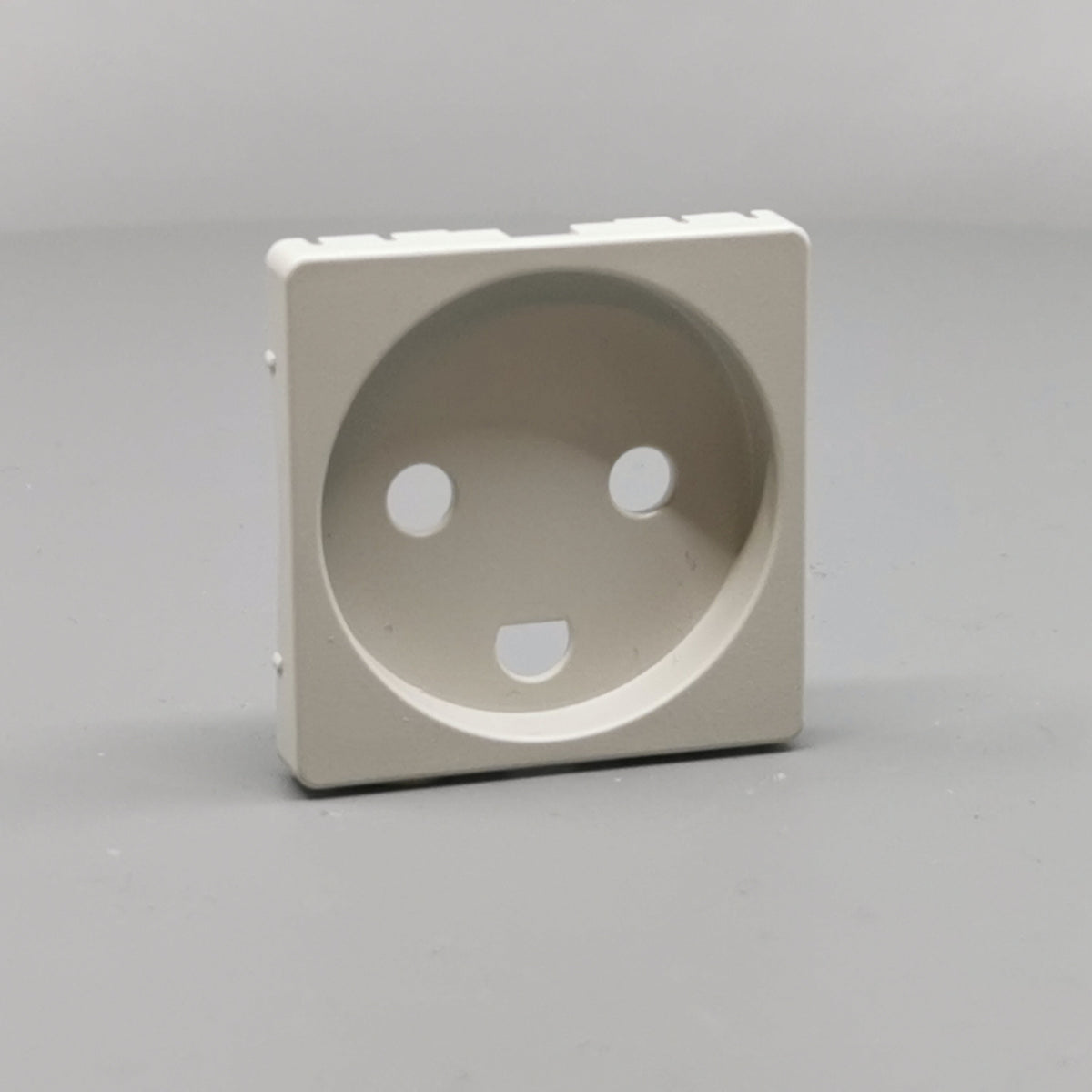 Fuga Afdækning for stikkontakt 1 modul lysegrå (360° frame 24)