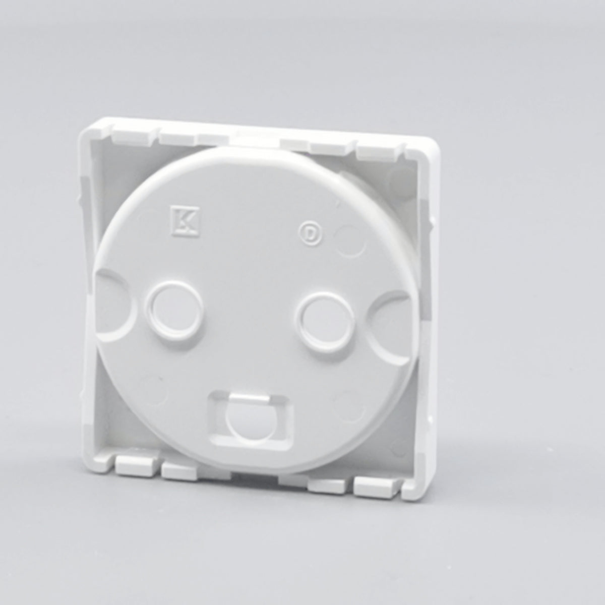 Fuga Afdækning for stikkontakt 1 modul hvid (360° frame 14)