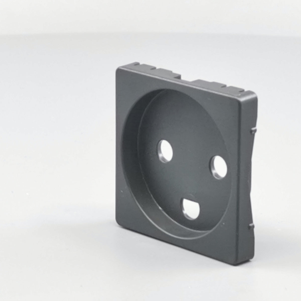 Fuga Afdækning for stikkontakt 1 modul koksgrå (360° frame 4)