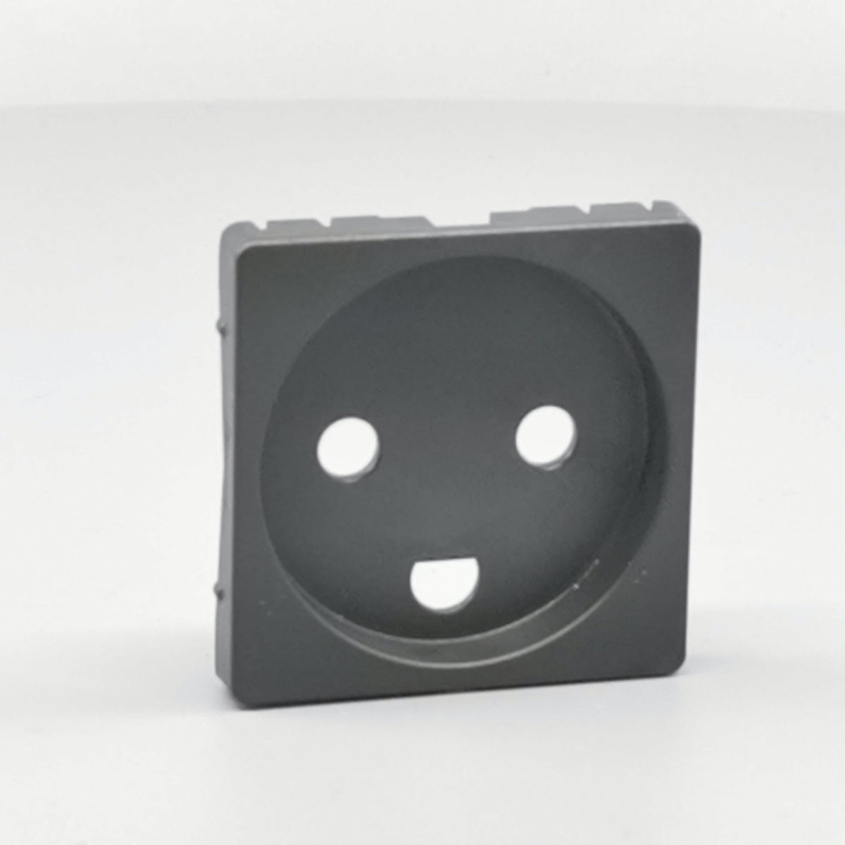 Fuga Afdækning for stikkontakt 1 modul koksgrå (360° frame 24)