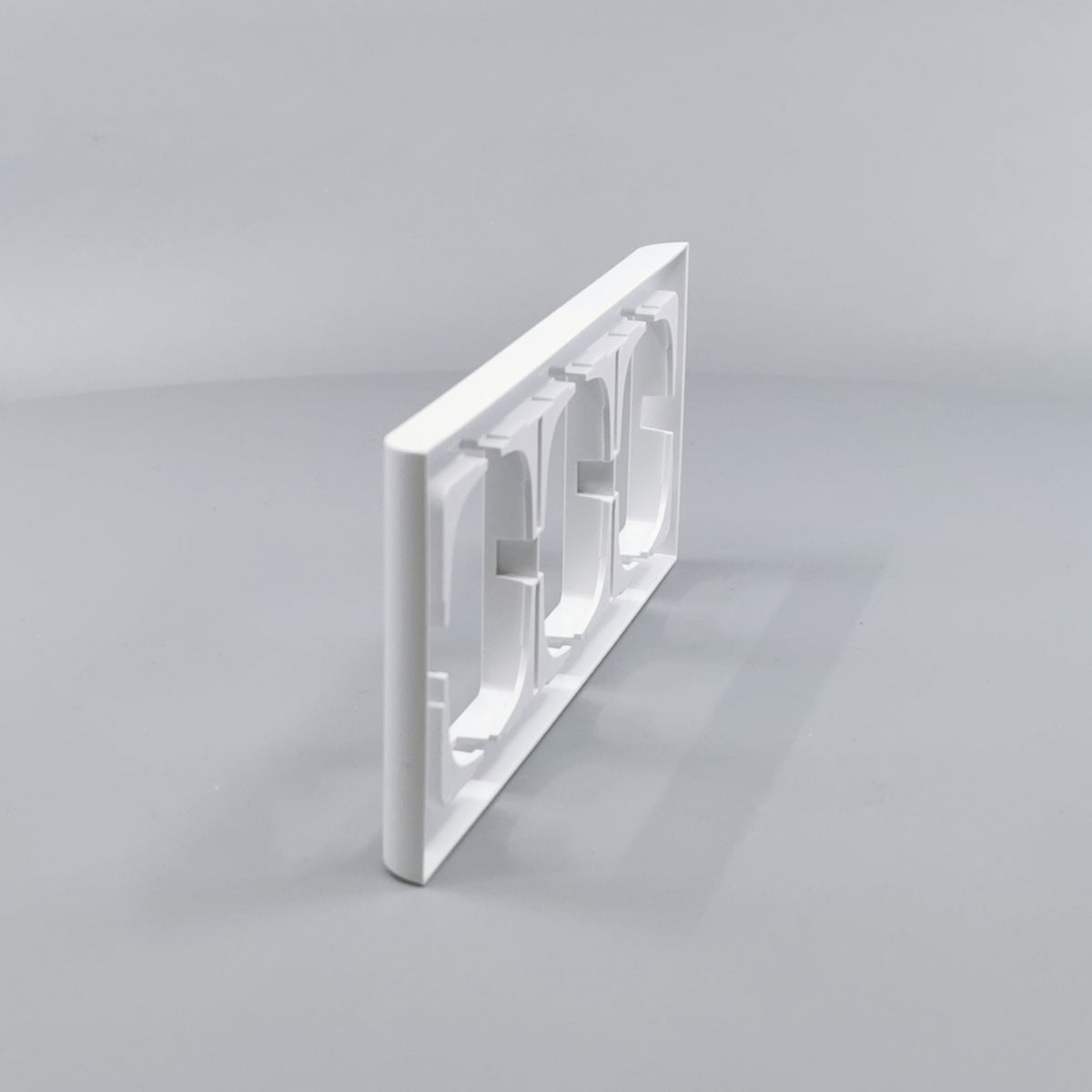 LK Fuga ramme Softline 63 3m vandret - hvid (360° frame 8)