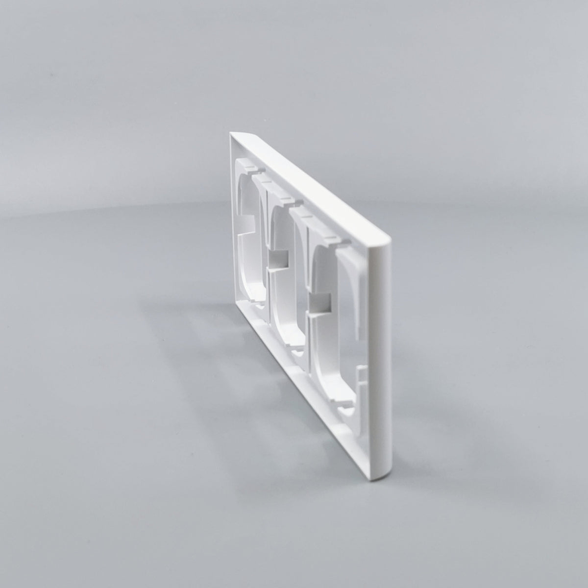 LK Fuga ramme Softline 63 3m vandret - hvid (360° frame 18)