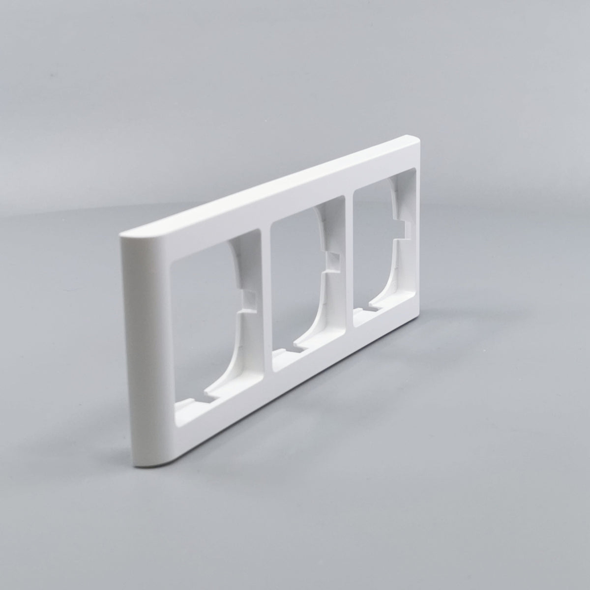 LK Fuga ramme Softline 63 3m vandret - hvid (360° frame 21)