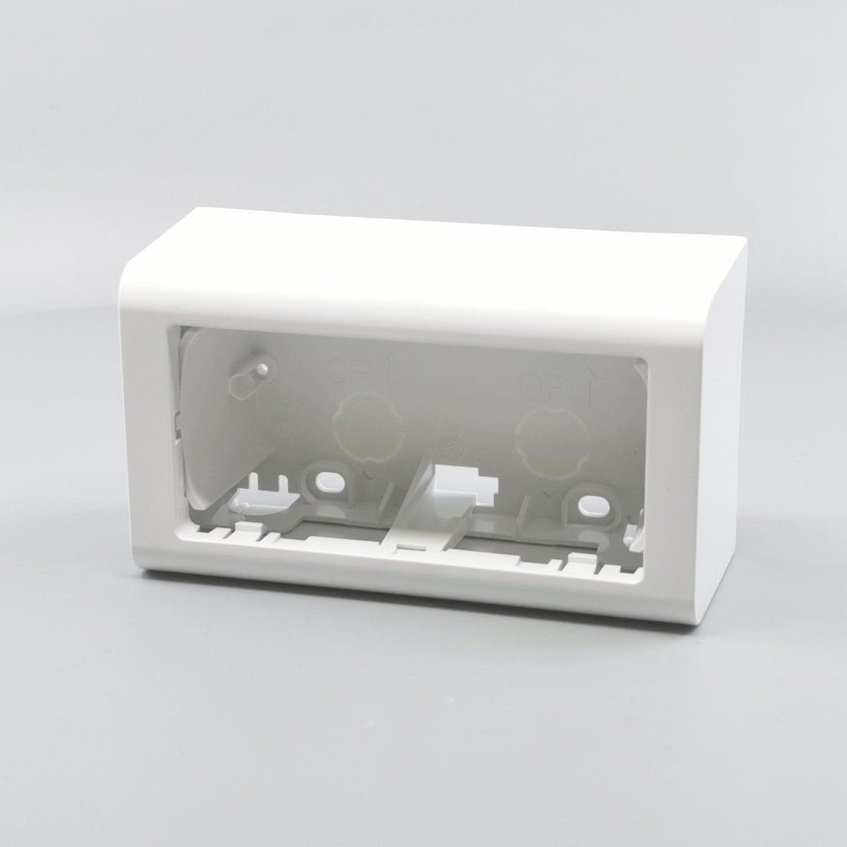 LK Fuga Softline vandret underlag 2 modul 49mm dyb - hvid (360° frame 2)