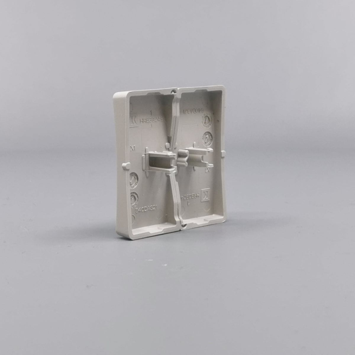 LK Fuga tangentsæt til dobbeltafbryder, ny model - lysegrå (360° frame 10)
