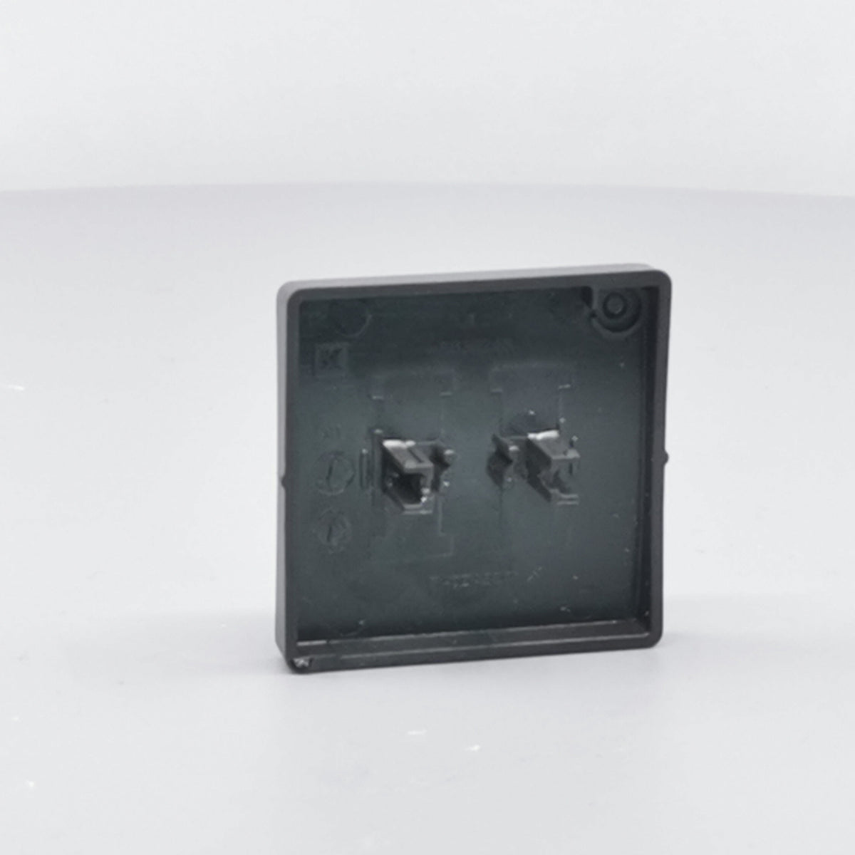 LK FUGA®afbryder 16A tangent 2 pol 1, koksgrå (ny type) (360° frame 12)
