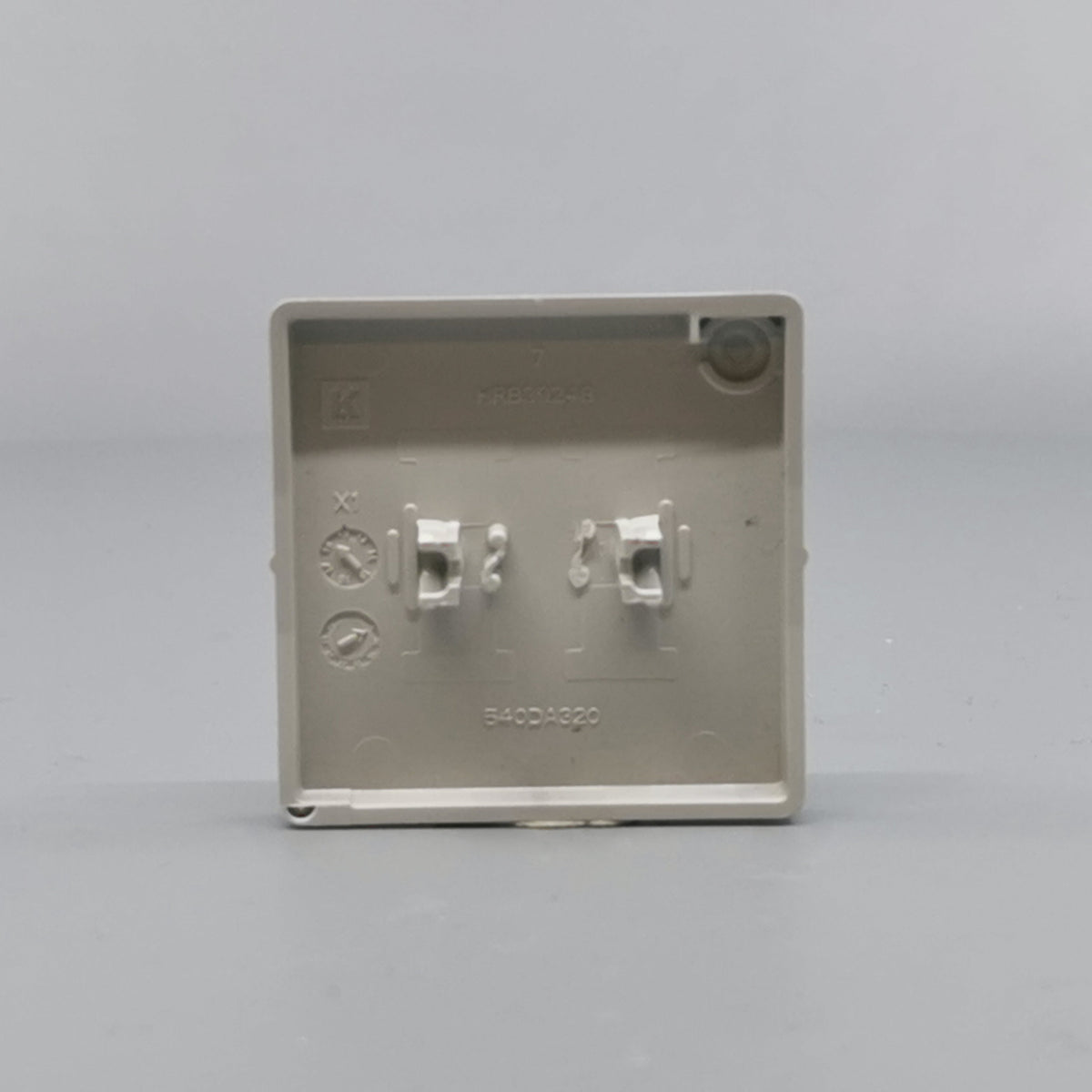 LK FUGA® afbryder 16A tangent 2 pol 1, lysegrå (ny type) (360° frame 13)